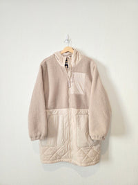 Lands End Sherpa Quilted Jacket (1X)