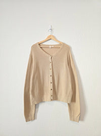 Gap Cotton Ribbed Cardigan Sweater (XXL)