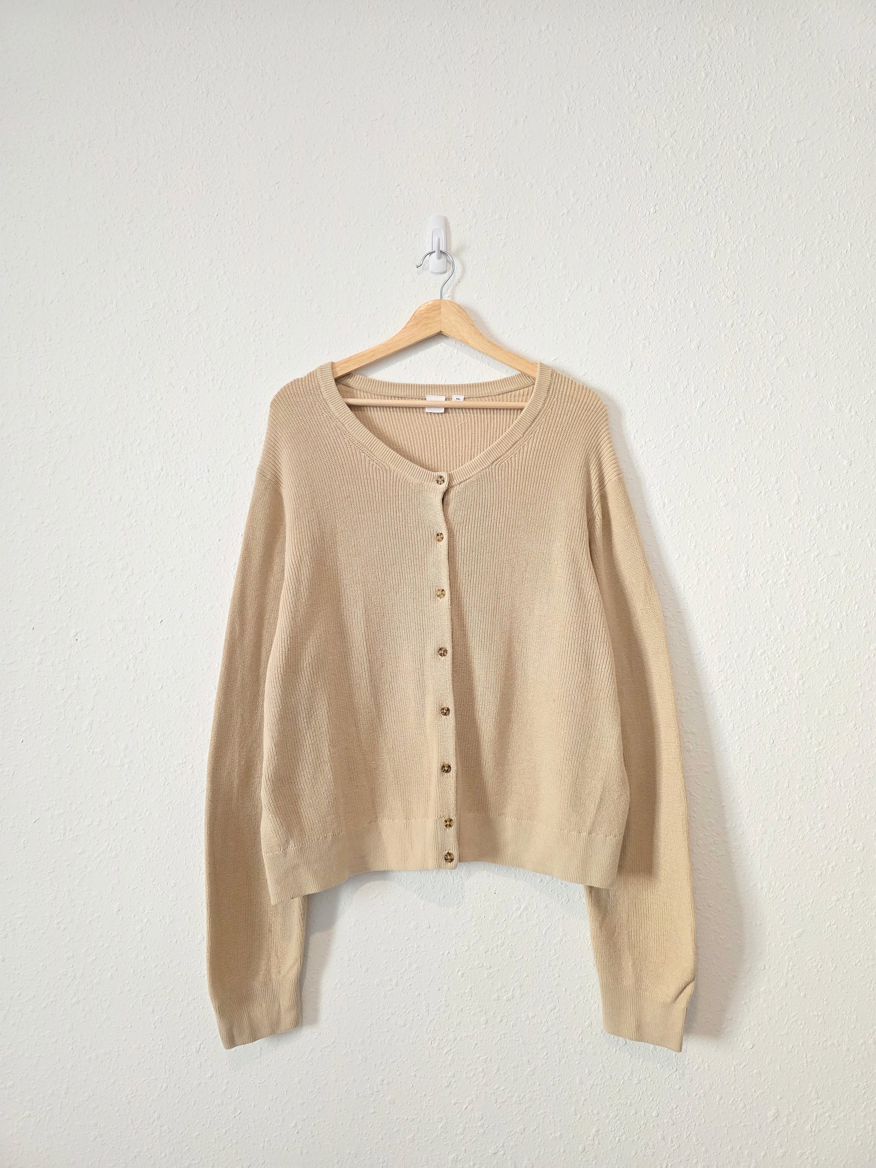Gap Cotton Ribbed Cardigan Sweater (XXL)