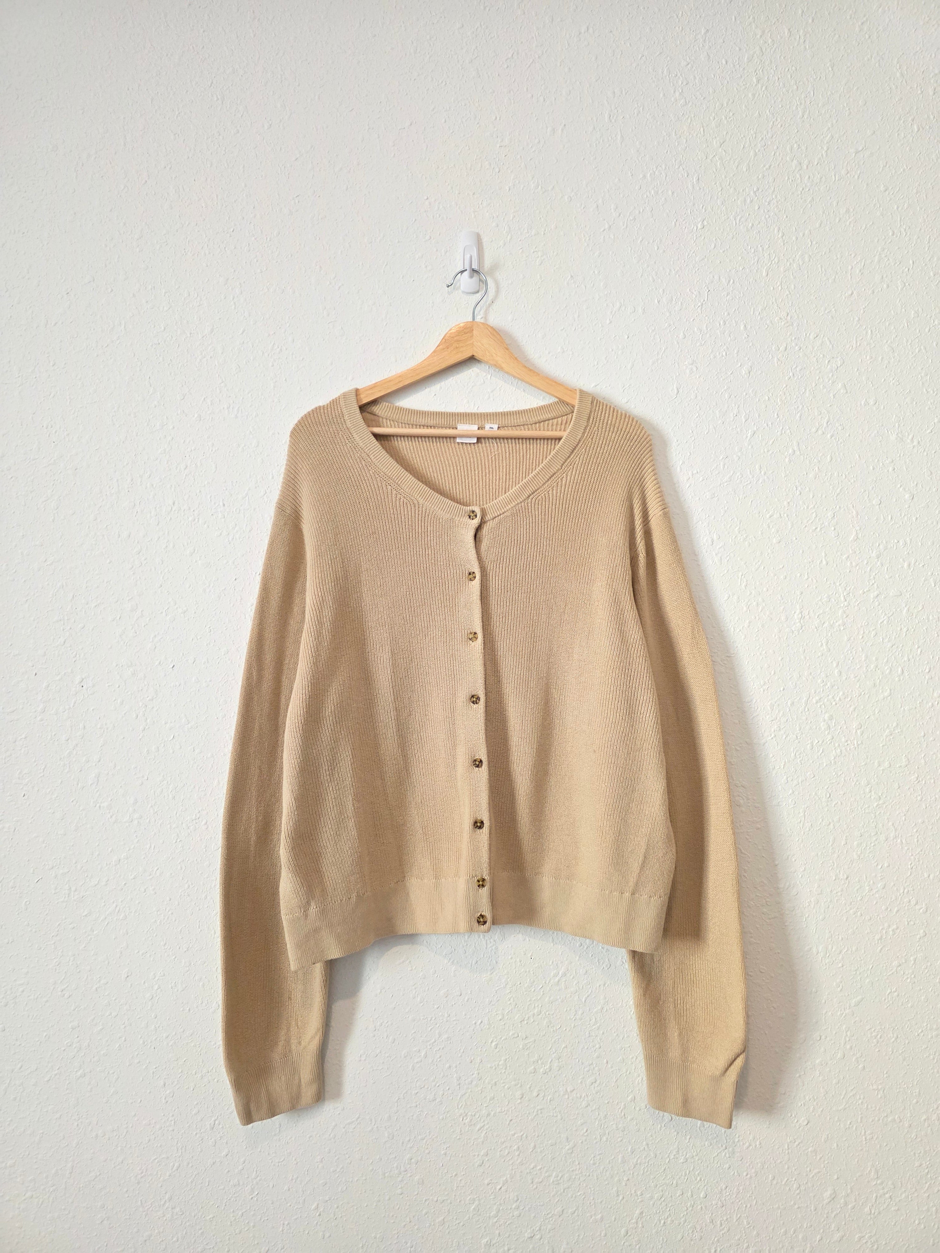 Gap Cotton Ribbed Cardigan Sweater (XXL)