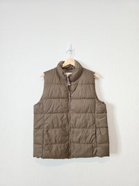 Gap Brown Puffer Vest (L)