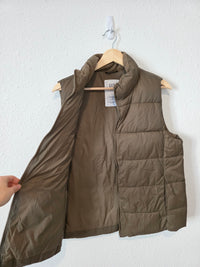 Gap Brown Puffer Vest (L)