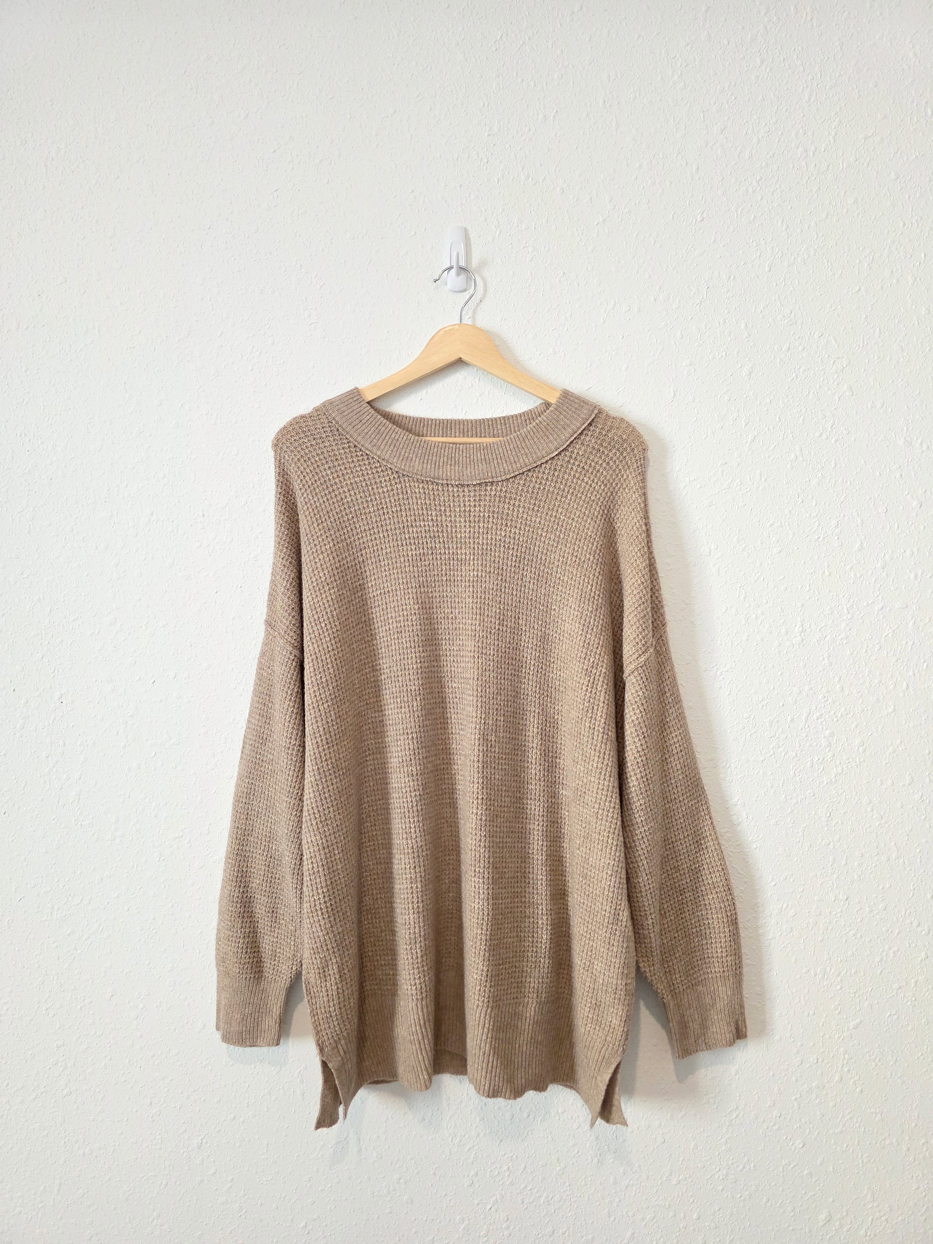 Aerie Oversized Waffle Sweater (M)