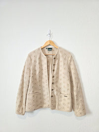 Vintage Floral Wool Jacket (S)