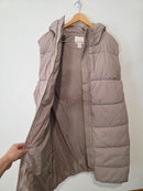 Long Zip Up Puffer Vest (XL)