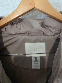 Long Zip Up Puffer Vest (XL)