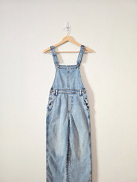 Aerie Light Wash Denim Overalls (XS)