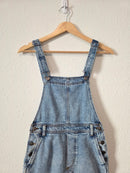 Aerie Light Wash Denim Overalls (XS)