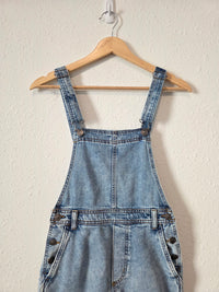 Aerie Light Wash Denim Overalls (XS)