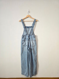 Aerie Light Wash Denim Overalls (XS)
