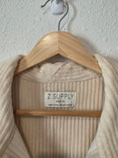 Z Supply Cream Corduroy Shirt Jacket (M)