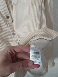 Z Supply Cream Corduroy Shirt Jacket (M)