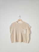 Cream Boxy Knit Top (M)