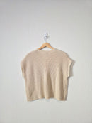 Cream Boxy Knit Top (M)