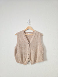 Vintage Neutral Sweater Vest (L)