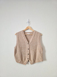 Vintage Neutral Sweater Vest (L)