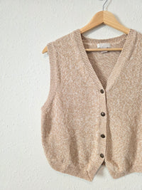 Vintage Neutral Sweater Vest (L)