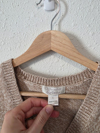 Vintage Neutral Sweater Vest (L)