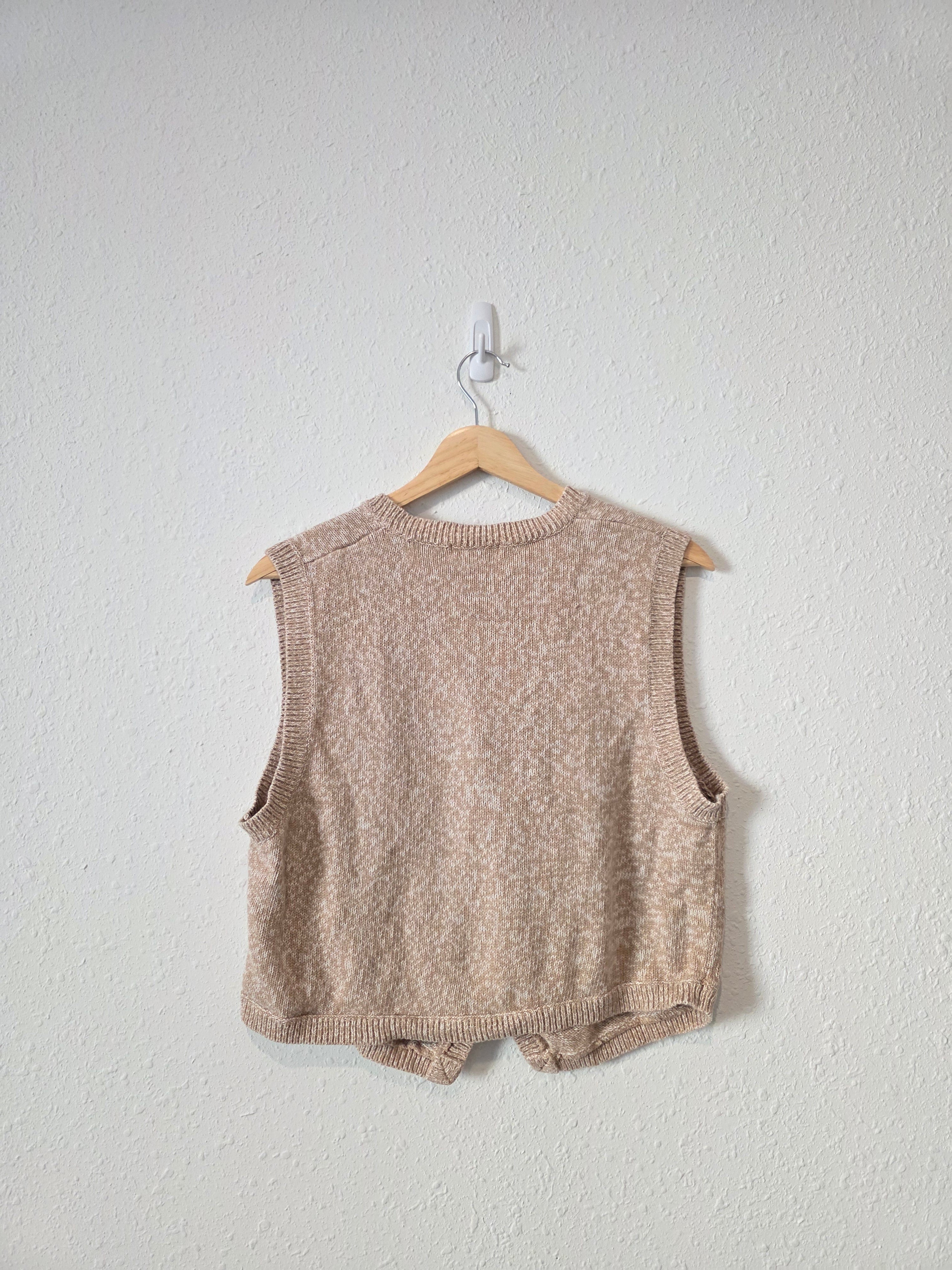 Vintage Neutral Sweater Vest (L)