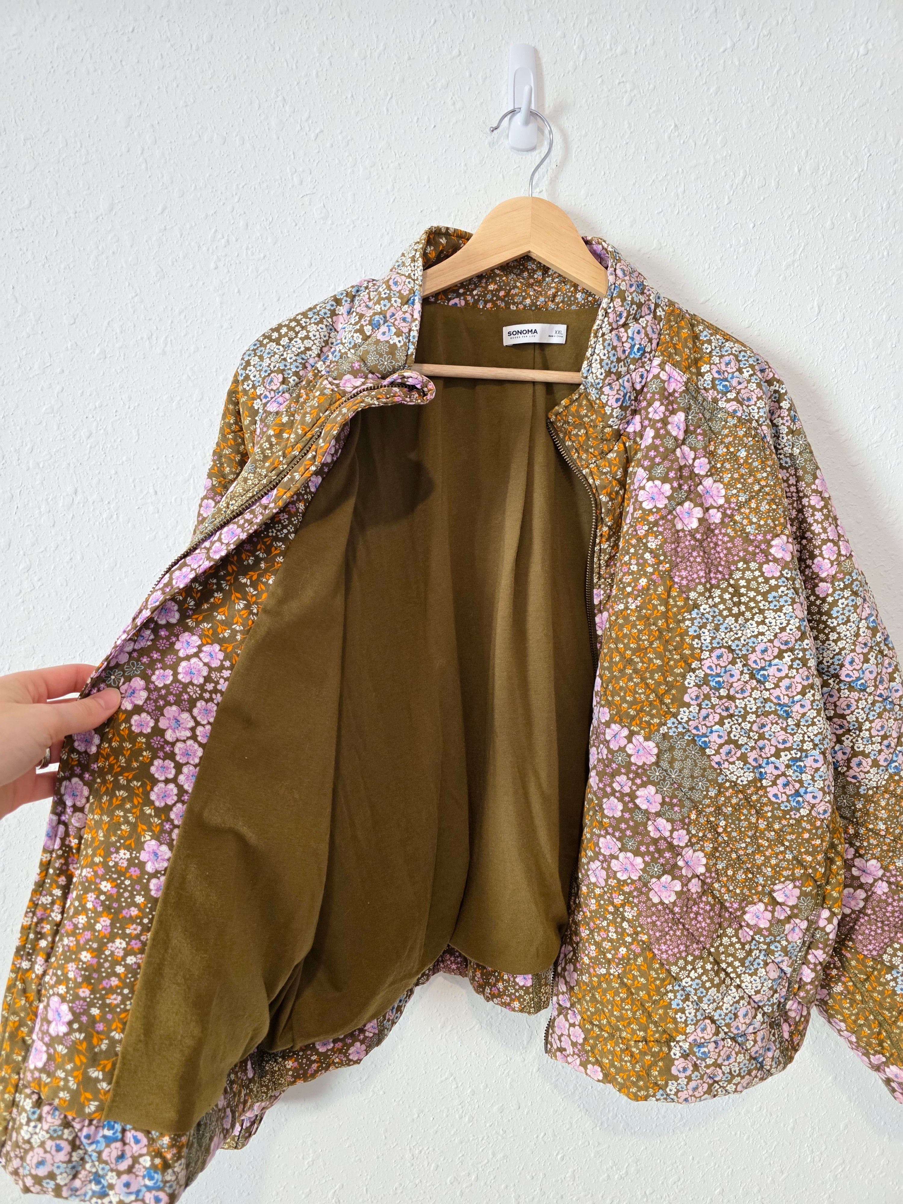 NEW Floral Quilted Jacket (XXL)