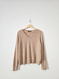 Quince Cashmere V Neck Sweater (XL)