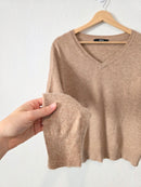 Quince Cashmere V Neck Sweater (XL)