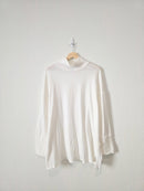 Free People White Mockneck Tunic (L)