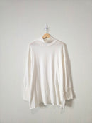Free People White Mockneck Tunic (L)