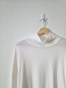 Free People White Mockneck Tunic (L)