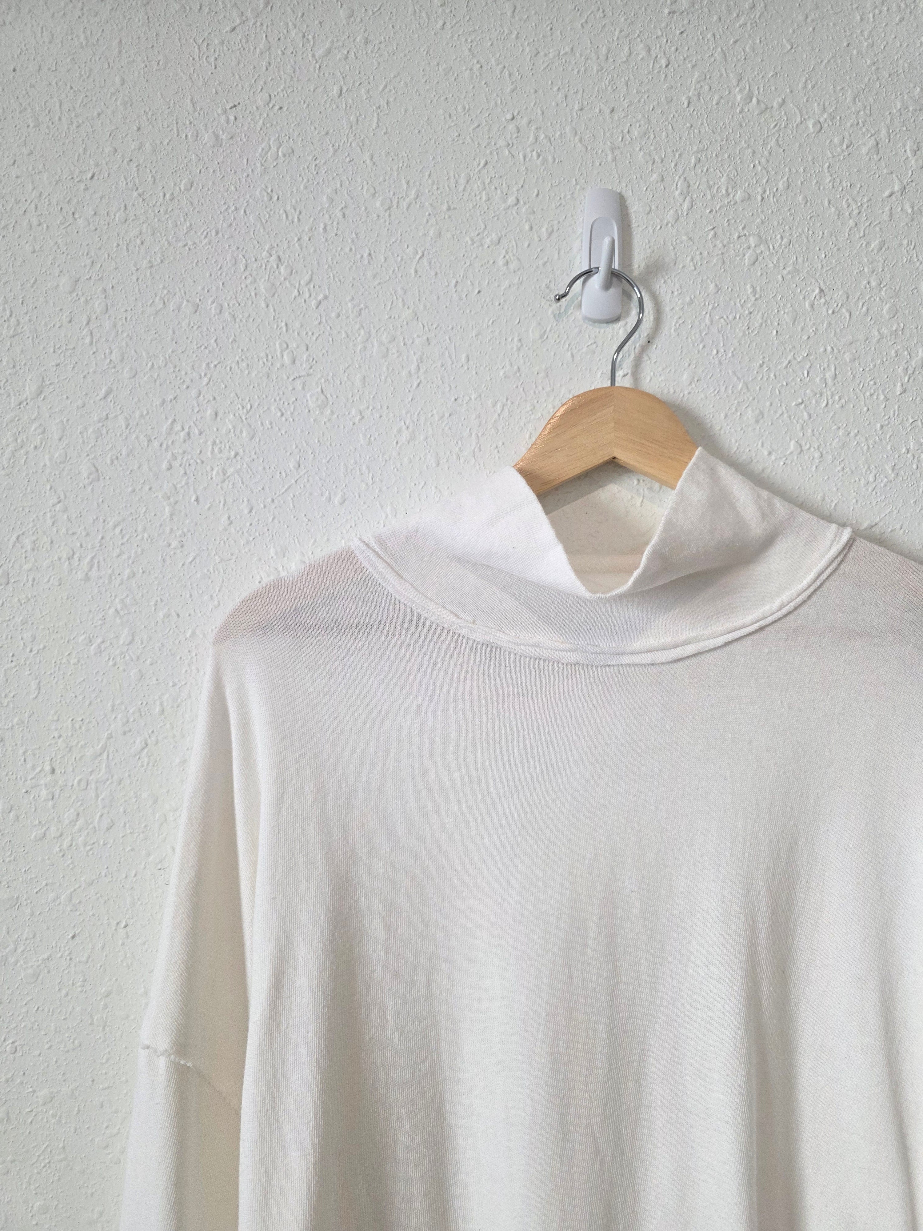 Free People White Mockneck Tunic (L)