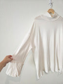 Free People White Mockneck Tunic (L)