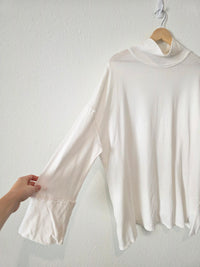 Free People White Mockneck Tunic (L)
