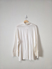 Free People White Mockneck Tunic (L)