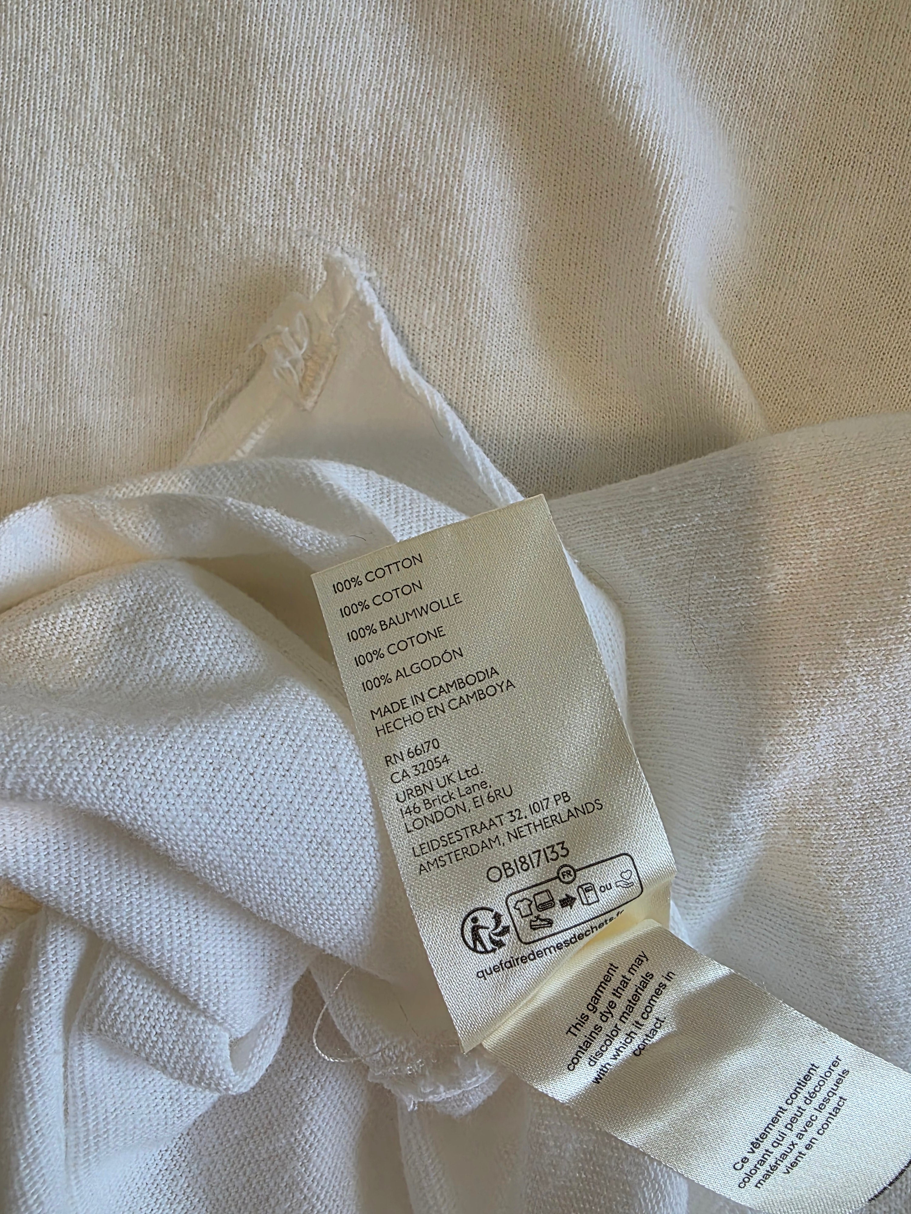Free People White Mockneck Tunic (L)