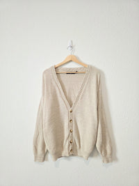 Vintage Oversized Cardigan Sweater (L)