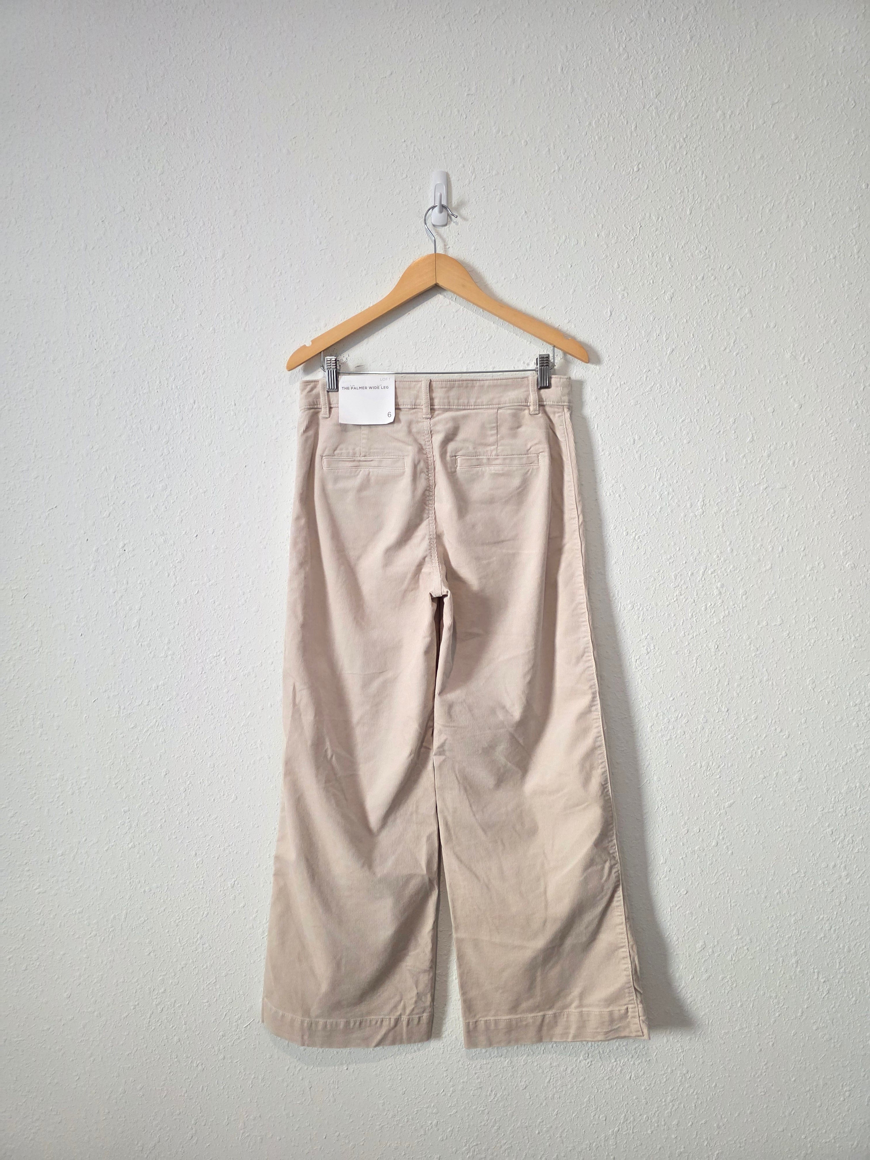 NEW Loft Wide Leg Corduroy Jeans (6)