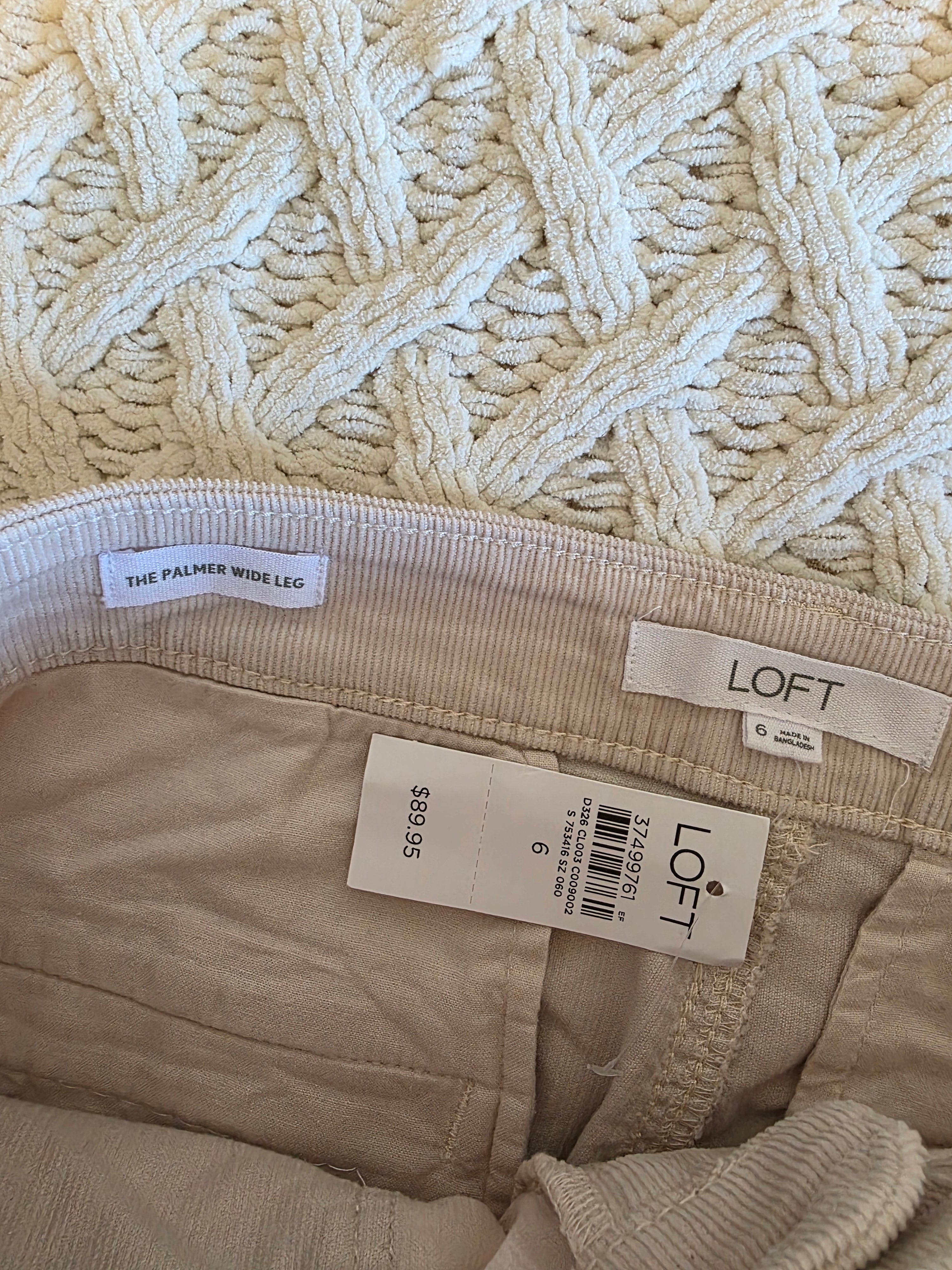 NEW Loft Wide Leg Corduroy Jeans (6)
