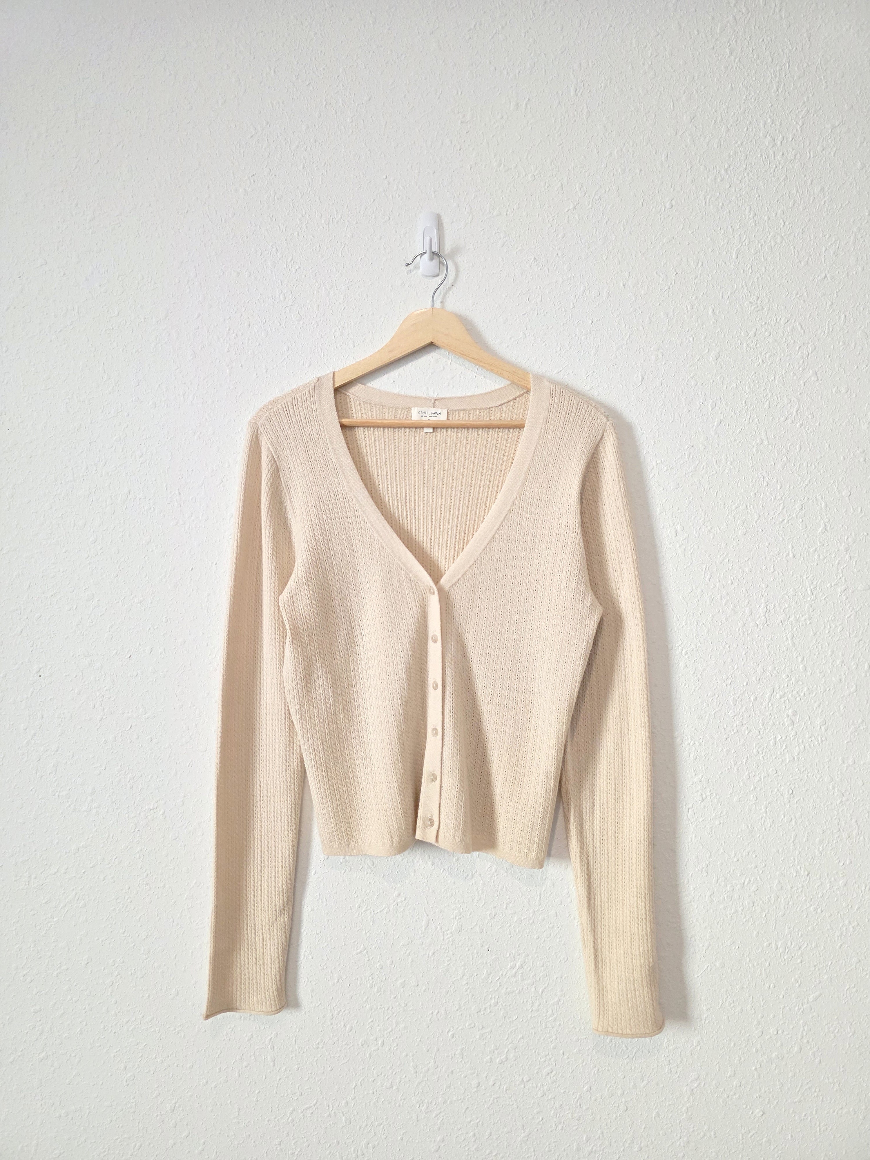 Gentle Fawn Textured Button Up Sweater (XL)