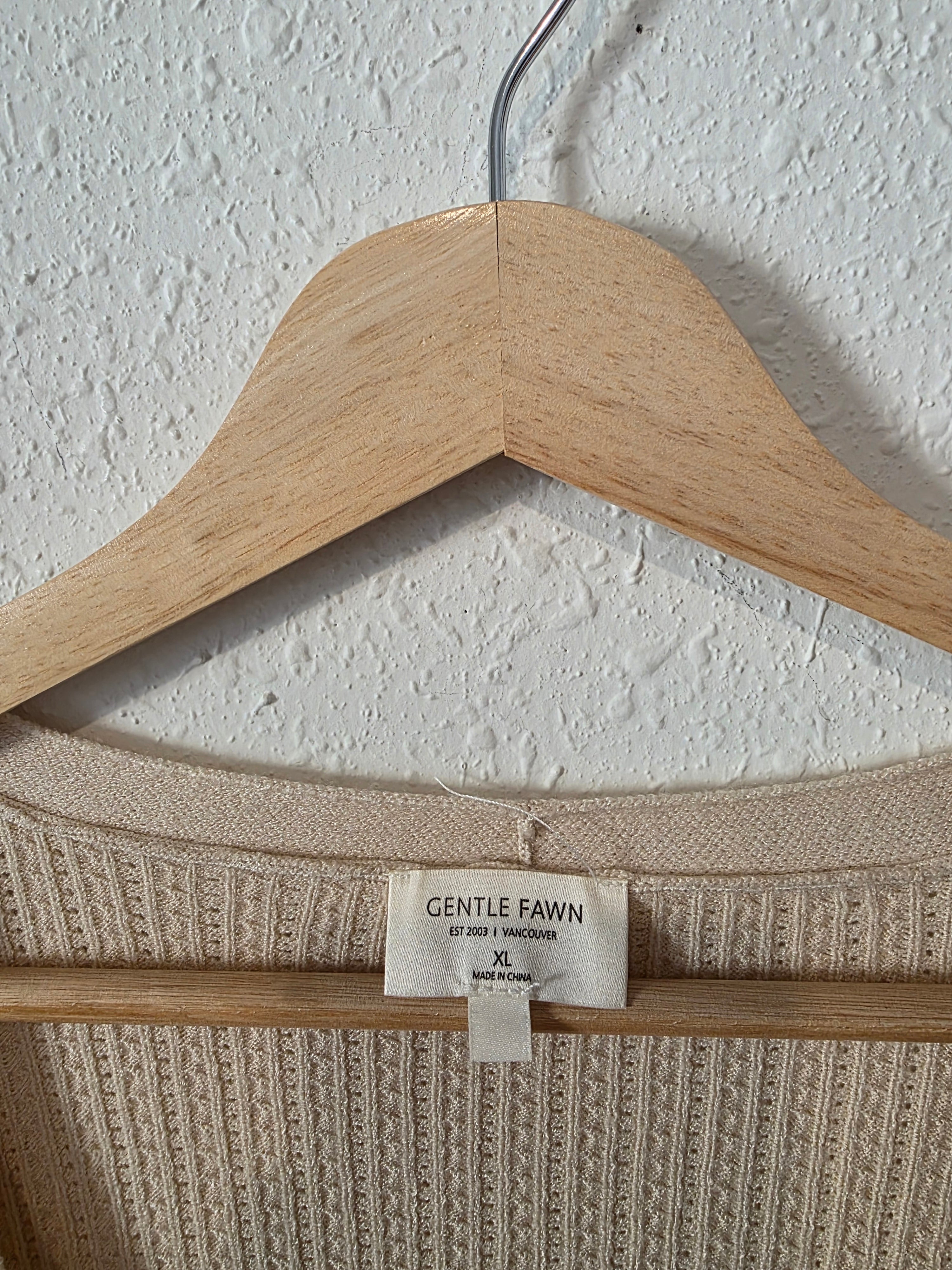 Gentle Fawn Textured Button Up Sweater (XL)