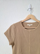 Madewell Neutral Waffle Tee (S)