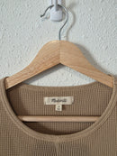 Madewell Neutral Waffle Tee (S)