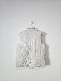 Thread & Supply Gray Zip Up Vest (L)