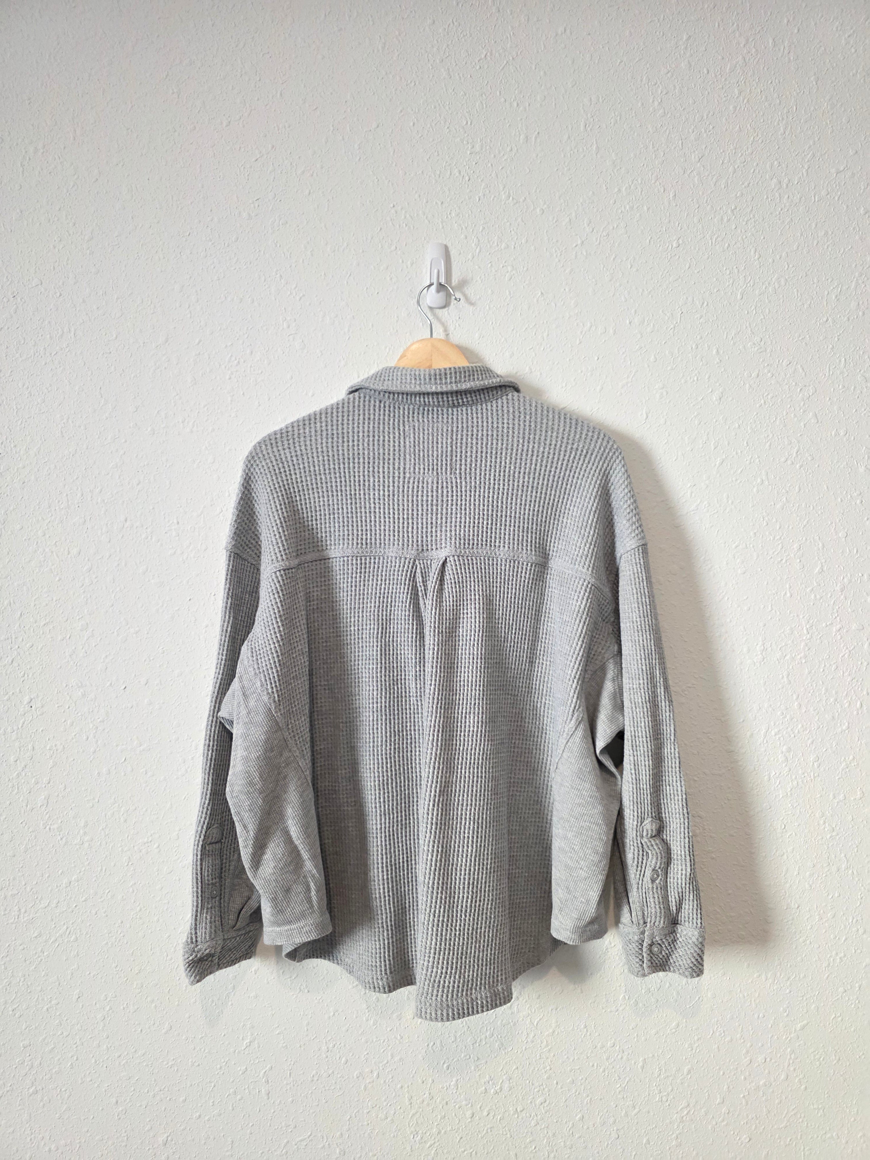 Aerie Waffle Oversized Shirt Jacket (M)