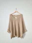 NEW Textured Knit Slouchy Sweater (1X/2X)