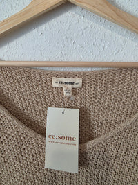 NEW Textured Knit Slouchy Sweater (1X/2X)