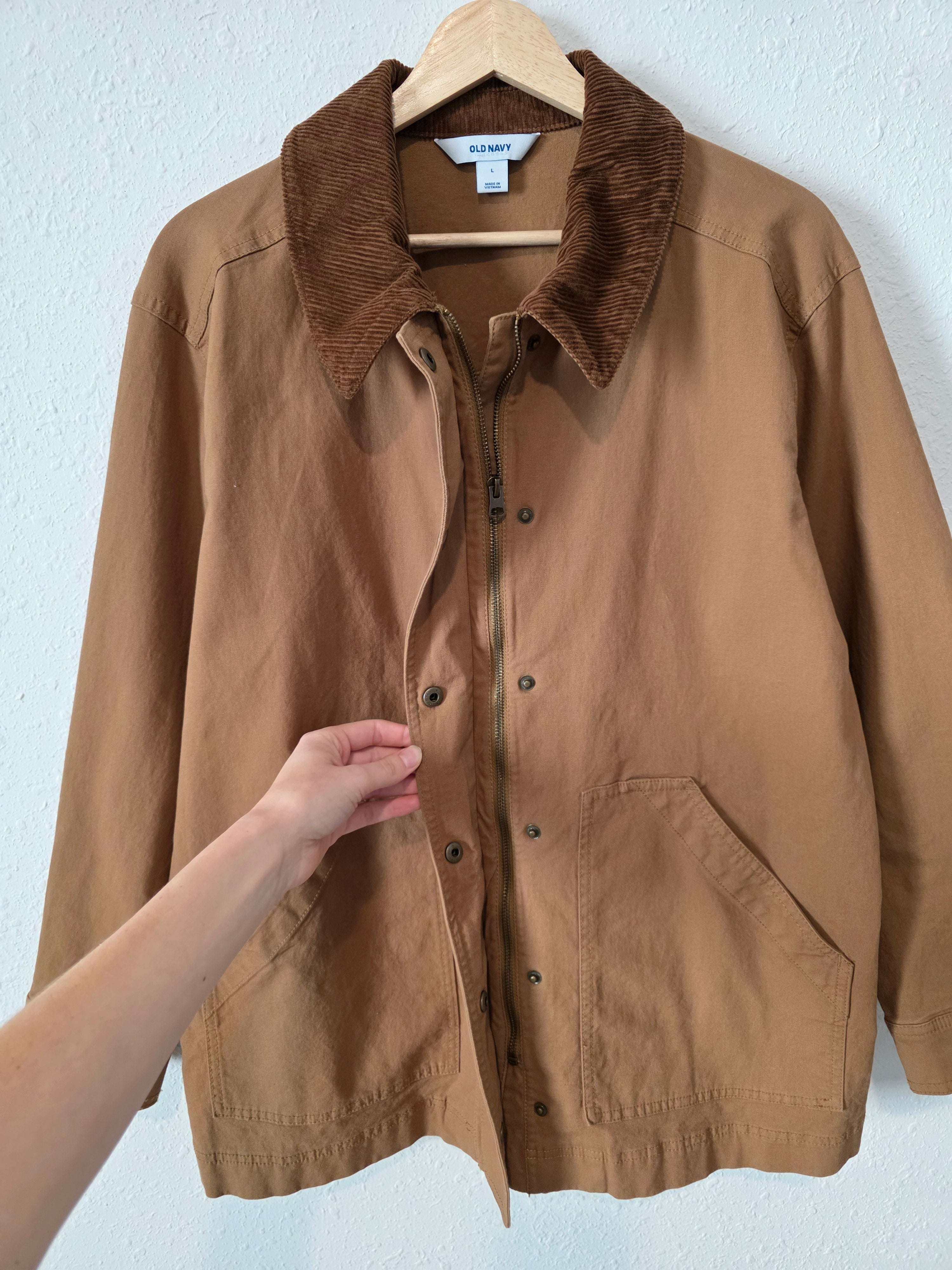 Brown Canvas Barn Jacket (L)