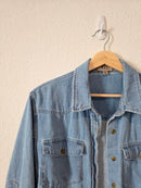 Cotton Linen Denim Button Up (XS)