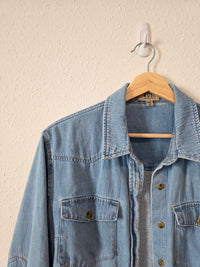 Cotton Linen Denim Button Up (XS)