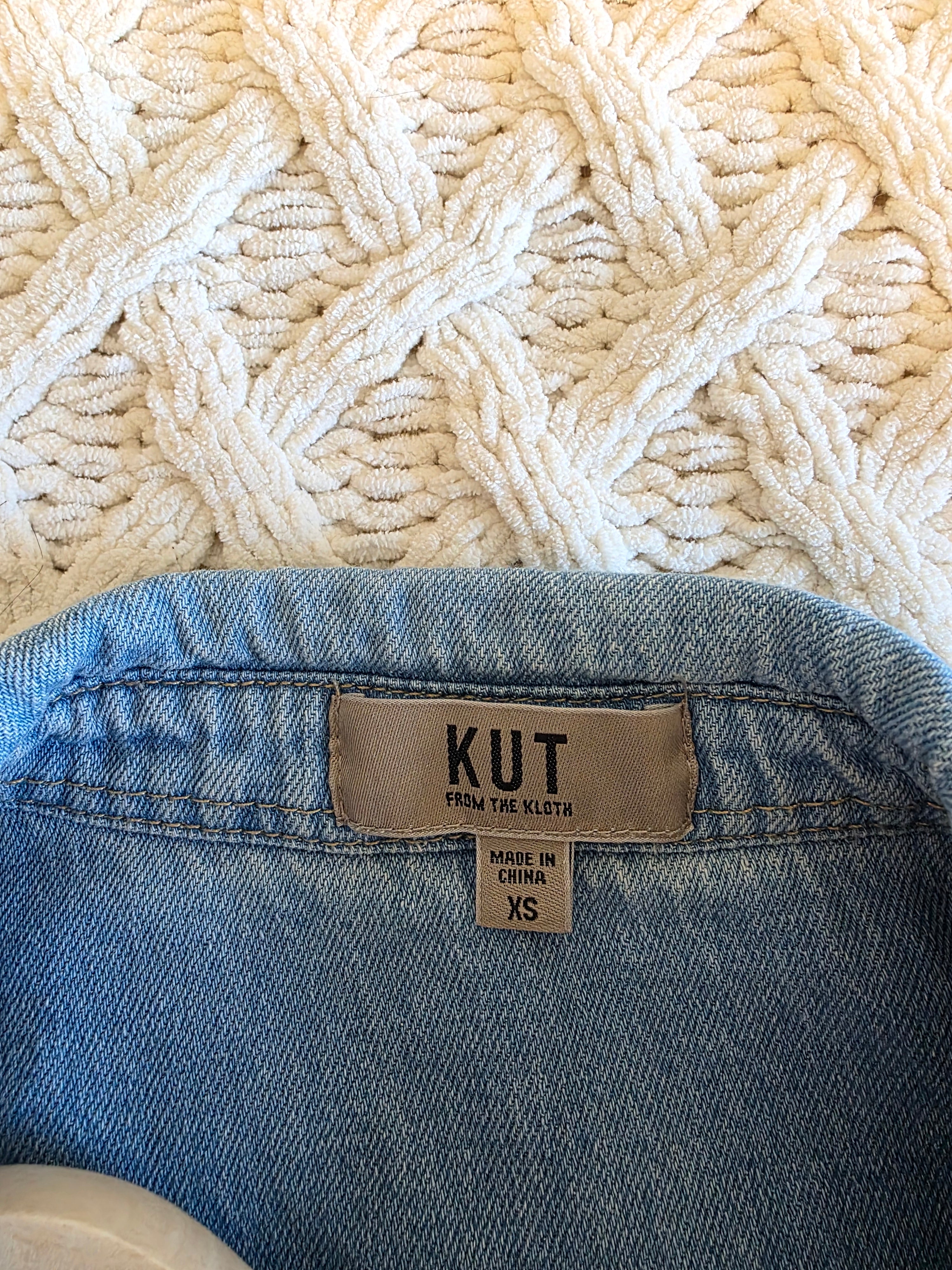 Cotton Linen Denim Button Up (XS)