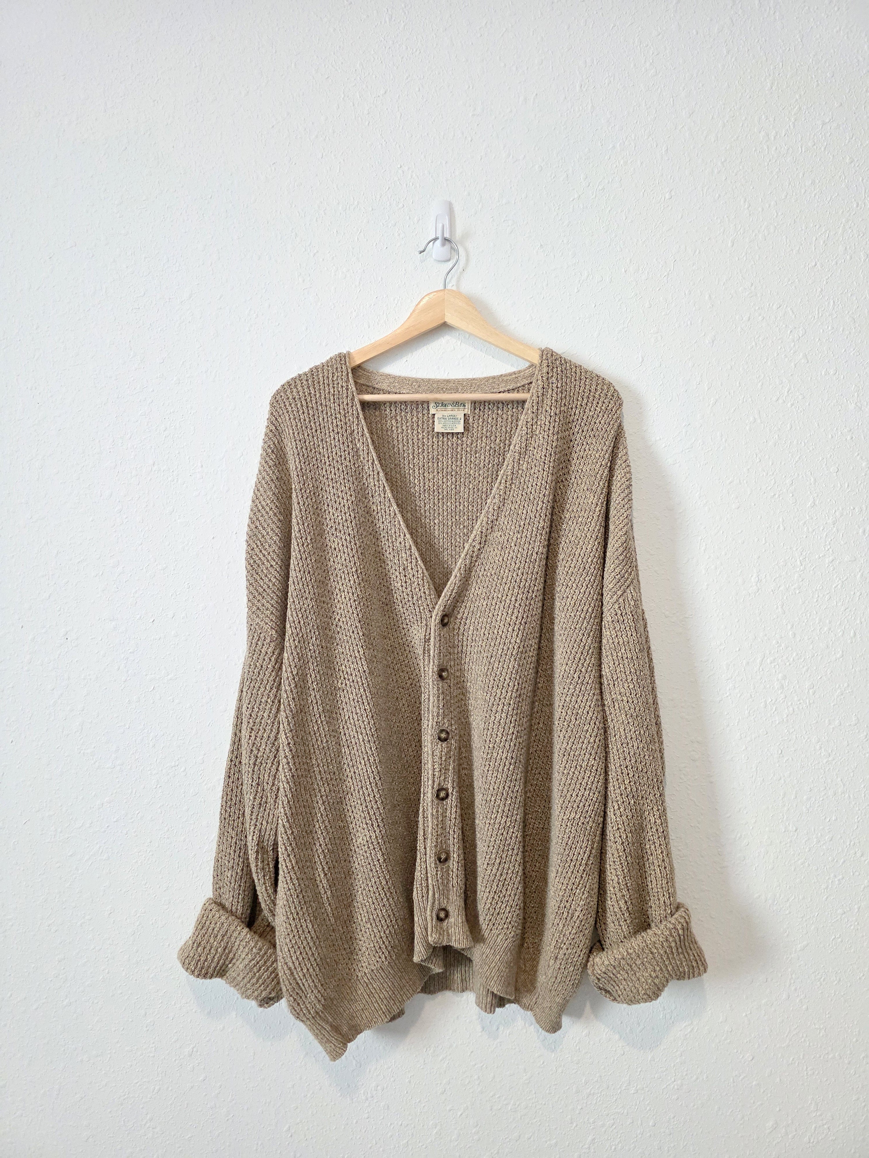 Vintage Chunky Knit Cardigan (XXL)